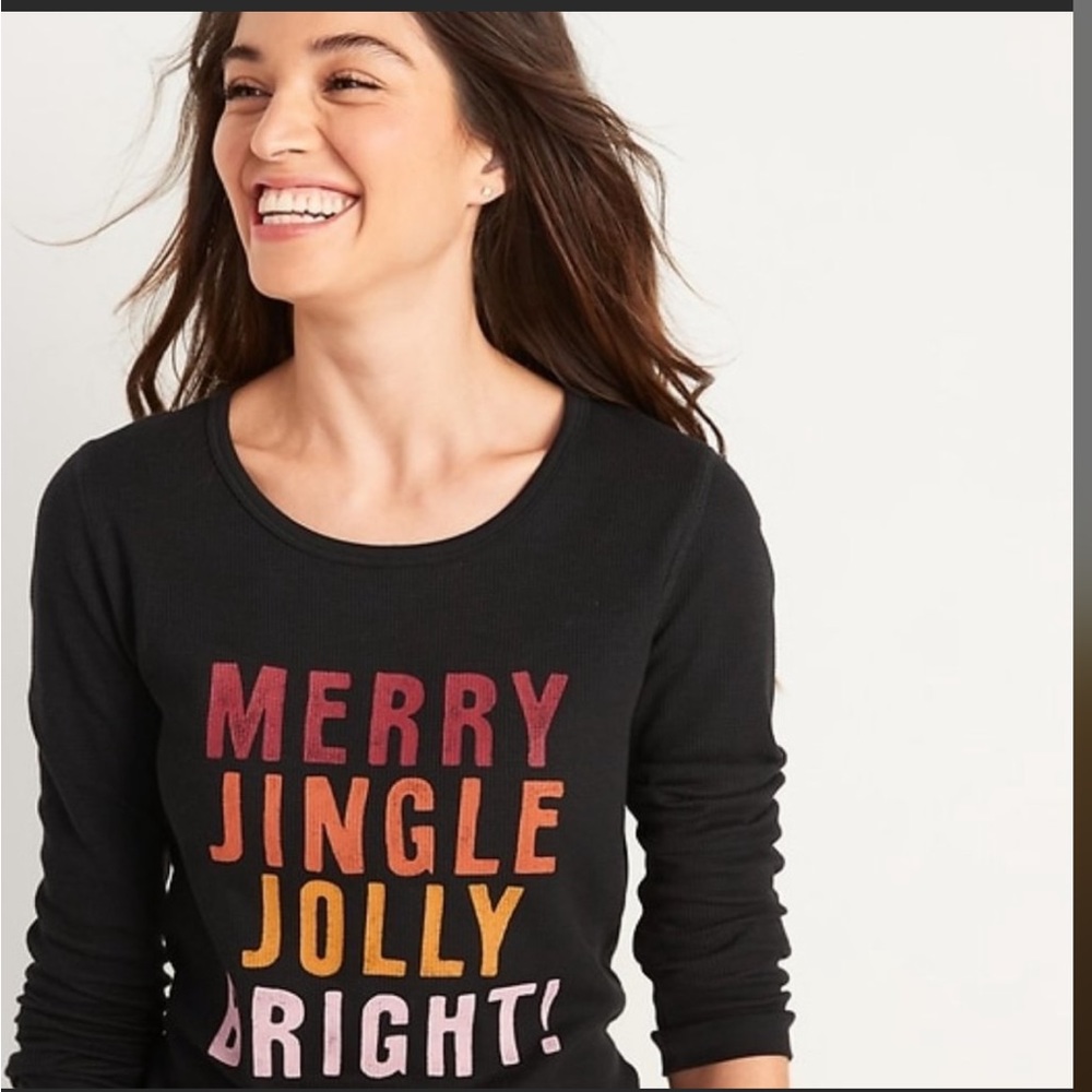Old navy thermal Christmas top